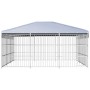 Outdoor kennel with roof 450x450 cm by vidaXL, Dog kennels and fences - Ref: Foro24-144627, Price: 1,00 €, Discount: %