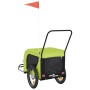 Pet Bicycle Trailer Iron Oxford Cloth Green Black by , pet strollers - Ref: Foro24-94025, Price: 117,45 €, Discount: %