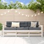 Garden furniture set 3 pieces solid white pine wood by , Modular outdoor sofas - Ref: Foro24-825528, Price: 200,74 €, Discoun...