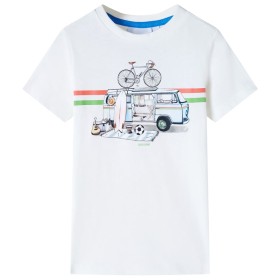 Ecru children's t-shirt 104 by , Kids T-shirts - Ref: Foro24-12035, Price: 9,99 €, Discount: %