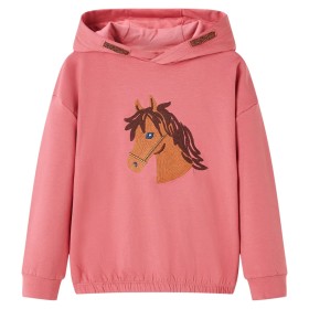 Children's pale pink hooded sweatshirt 128 by , Kids T-shirts - Ref: Foro24-14037, Price: 12,99 €, Discount: %