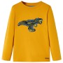 Camiseta infantil de manga larga color ocre 92 de , Camisetas para niños - Ref: Foro24-13264, Precio: 9,99 €, Descuento: %