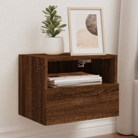 Brown oak engineered wood TV wall cabinet 40x30x30 cm by , TV Furniture - Ref: Foro24-836852, Price: 31,35 €, Discount: %