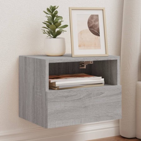 Mueble de pared TV madera de ingeniería gris Sonoma 40x30x30 cm de , Muebles TV - Ref: Foro24-836850, Precio: 35,27 €, Descue...