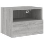 Sonoma gray engineered wood TV wall cabinet 40x30x30 cm by , TV Furniture - Ref: Foro24-836850, Price: 35,27 €, Discount: %