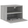 Mueble de pared TV madera de ingeniería gris Sonoma 40x30x30 cm de , Muebles TV - Ref: Foro24-836850, Precio: 35,27 €, Descue...