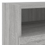 Sonoma gray engineered wood TV wall cabinet 40x30x30 cm by , TV Furniture - Ref: Foro24-836850, Price: 35,27 €, Discount: %