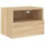 Mueble de pared TV madera ingeniería roble Sonoma 40x30x30 cm de , Muebles TV - Ref: Foro24-836844, Precio: 33,11 €, Descuent...