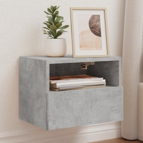 Concrete gray engineered wood TV wall cabinet 40x30x30 cm by , TV Furniture - Ref: Foro24-836846, Price: 33,99 €, Discount: %