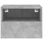 Mueble de pared TV madera ingeniería gris hormigón 40x30x30 cm de , Muebles TV - Ref: Foro24-836846, Precio: 32,68 €, Descuen...