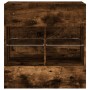 Wall-mounted TV cabinet with LED lights smoked oak 58.5x30x60.5 cm by , TV Furniture - Ref: Foro24-837096, Price: 56,99 €, Di...