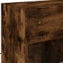 Wall-mounted TV cabinet with LED lights smoked oak 58.5x30x60.5 cm by , TV Furniture - Ref: Foro24-837096, Price: 56,99 €, Di...