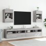 TV wall furniture LED lights 2 pcs gray Sonoma 40x30x60.5 cm by , TV Furniture - Ref: Foro24-837089, Price: 90,91 €, Discount: %