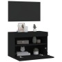 Mueble de TV de pared con luces LED negro 60x30x40 cm de , Muebles TV - Ref: Foro24-837185, Precio: 48,59 €, Descuento: %