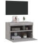 Mueble de TV de pared con luces LED gris Sonoma 60x30x40 cm de , Muebles TV - Ref: Foro24-837193, Precio: 49,99 €, Descuento: %