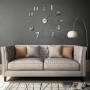 Modern design 3D wall clock 100 cm XXL silver by vidaXL, Wall clocks - Ref: Foro24-50636, Price: 19,43 €, Discount: %