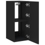 Wall-mounted TV cabinet with LED lights black 30.5x35x70 cm by , TV Furniture - Ref: Foro24-837234, Price: 49,19 €, Discount: %