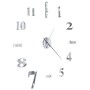 Reloj de pared 3D de diseño moderno 100 cm XXL plateado de vidaXL, Relojes de pared - Ref: Foro24-50636, Precio: 17,99 €, Des...