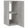 TV wall furniture with LED lights 2 units Sonoma gray 30.5x35x70 cm by , TV Furniture - Ref: Foro24-837243, Price: 108,95 €, ...