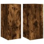 TV wall furniture LED lights 2 pcs smoked oak 30.5x35x70 cm by , TV Furniture - Ref: Foro24-837241, Price: 89,89 €, Discount: %