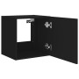 Wandmontierter TV-Schrank mit LED-Leuchten, schwarz, 40,5 x 35 x 40 cm von , TV-Möbel - Ref: Foro24-837248, Preis: 43,89 €, R...