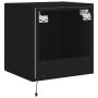 Wandmontierter TV-Schrank mit LED-Leuchten, schwarz, 40,5 x 35 x 40 cm von , TV-Möbel - Ref: Foro24-837248, Preis: 43,89 €, R...