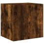 TV wall furniture LED lights 2 pcs smoked oak 40.5x35x40 cm by , TV Furniture - Ref: Foro24-837255, Price: 70,14 €, Discount: %