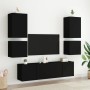 Muebles TV de pared 2 uds madera ingeniería negro 40,5x30x40 cm de , Muebles TV - Ref: Foro24-836899, Precio: 53,53 €, Descue...