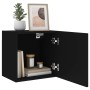 Muebles TV de pared 2 uds madera ingeniería negro 40,5x30x40 cm de , Muebles TV - Ref: Foro24-836899, Precio: 53,53 €, Descue...