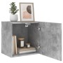 Wall TV cabinets 2 pcs wood gray concrete 40.5x30x40 cm by , TV Furniture - Ref: Foro24-836903, Price: 57,45 €, Discount: %