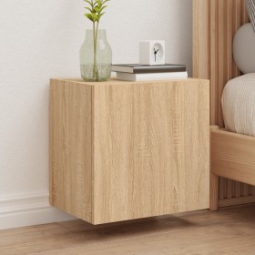 Wall TV cabinets 2 pcs Sonoma oak wood 40.5x30x40 cm by , TV Furniture - Ref: Foro24-836901, Price: 52,99 €, Discount: %