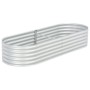 Arriate de acero galvanizado plateado 240x80x44 cm de vidaXL, Maceteros y jardineras - Ref: Foro24-45518, Precio: 120,25 €, D...