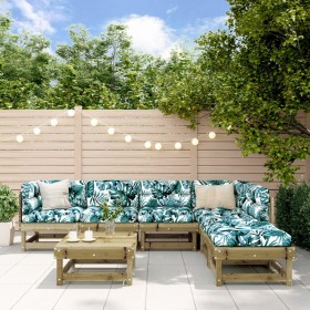 Garden furniture set 7 pieces impregnated pine wood by , Garden sets - Ref: Foro24-3186409, Price: 342,73 €, Discount: %