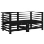 Garden furniture set 6 pieces solid black pine wood by , Garden sets - Ref: Foro24-3186477, Price: 401,91 €, Discount: %