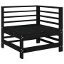 Garden furniture set 6 pieces solid black pine wood by , Garden sets - Ref: Foro24-3186477, Price: 401,91 €, Discount: %