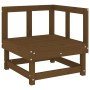 Garden sofa set 5 pieces solid pine wood honey brown by , Garden sets - Ref: Foro24-3186518, Price: 277,21 €, Discount: %