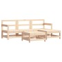 Garden sofa set 5 pieces solid pine wood by , Garden sets - Ref: Foro24-3186179, Price: 257,99 €, Discount: %