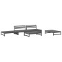 Gartensofa-Set 5-teilig aus massivem grauem Kiefernholz von , Gartensets - Ref: Foro24-3186636, Preis: 567,93 €, Rabatt: %