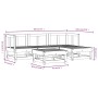 Gartensofa-Set 5-teilig aus massivem Kiefernholz von , Gartensets - Ref: Foro24-3186158, Preis: 239,93 €, Rabatt: %