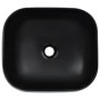 Lavabo 44,5x39,5x14,5 cm cerámica negro de vidaXL, Lavabos - Ref: Foro24-143906, Precio: 71,28 €, Descuento: %