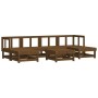 Garden furniture set 7 pieces solid honey brown pine wood by , Garden sets - Ref: Foro24-3186350, Price: 390,99 €, Discount: %