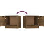 Bedside tables 2 units in brown oak color 40x39x40 cm by vidaXL, Nightstands - Ref: Foro24-817032, Price: 46,10 €, Discount: %