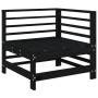 Garden furniture set 7 pieces solid black pine wood by , Garden sets - Ref: Foro24-3186442, Price: 442,99 €, Discount: %