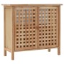 Waschbeckenschrank aus massivem Nussbaumholz mit Spiegel von vidaXL, Badezimmermöbel - Ref: Foro24-247607, Preis: 122,61 €, R...