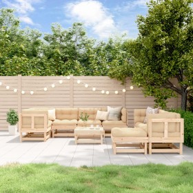 Garden furniture set 10 pieces solid pine wood by , Garden sets - Ref: Foro24-3186564, Price: 468,91 €, Discount: %