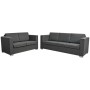 2-teilige Sofagarnitur aus dunkelgrauem Stoff von , Sofas - Ref: Foro24-274214, Preis: 678,01 €, Rabatt: %