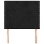 Cabeceros 2 unidades de terciopelo negro 80x5x78/88 cm de , Cabeceros y pies de cama - Ref: Foro24-3116224, Precio: 63,99 €, ...