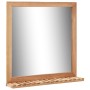 Solid walnut wood vanity unit with mirror by vidaXL, Bathroom furniture - Ref: Foro24-247607, Price: 122,50 €, Discount: %