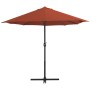 Garden umbrella with aluminum pole 460x270 cm terracotta by vidaXL, Umbrellas - Ref: Foro24-44872, Price: 154,80 €, Discount: %