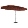 Garden umbrella with aluminum pole 460x270 cm terracotta by vidaXL, Umbrellas - Ref: Foro24-44872, Price: 154,80 €, Discount: %